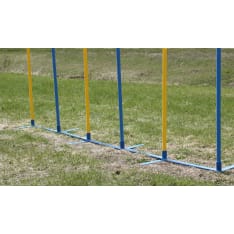 Aksa 6 kpl muovi agilitykepit taittorungolla