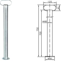 Arctic Trailer 750mm support leg