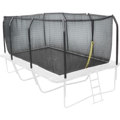 iSport Air Black 5,2x3m trampoliiniin turvaverkko tankokiinnityksellä (ilman tolppia)