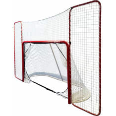 iSport Junior hockey goal with background net and precision bags
