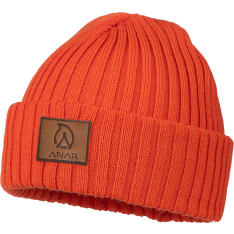 Anar Jussa Orange merino wool beanie