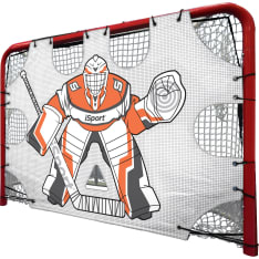 iSport as a goalie stick for the hockey goal
