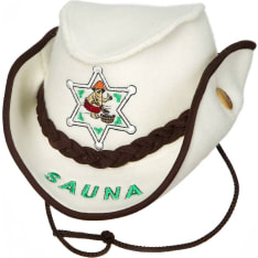 Kotoilu valkoinen stetson palju/saunahattu
