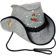 Kotoilu harmaa stetson palju/saunahattu