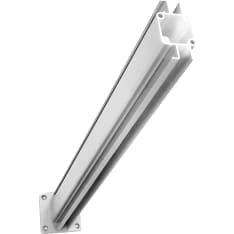 Green Land Estate aluminum intermediate post, white