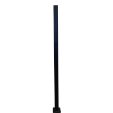 Green Land Garden aluminum fence post, black