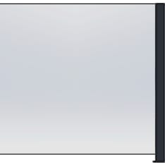 Green Land Lounge aluminum wall post, dark grey