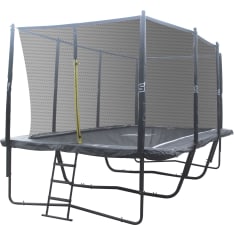 iSport Air Black 5.8 x 4 m 144 spring trampoline with safety net