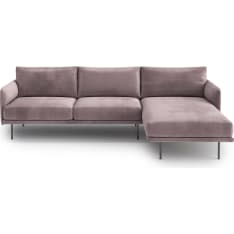 Optisofa Nora Powder Pink sofa right