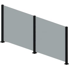 Green Land Patio grey glass element