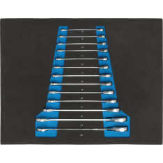 Timco 13-piece ratchet wrench set for tool trolley