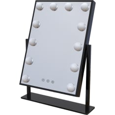 Lumio Lights Hollywood peili 12 lamppua musta