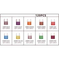 Arctic Auto mini fuse assortment 120 pcs