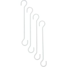 Verdola 20cm valkoinen ripustuskoukku 4kpl