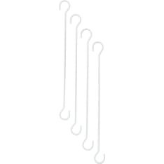 Verdola 30cm valkoinen ripustuskoukku 4kpl