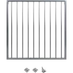 Green Land Garden aluminum gate, silver