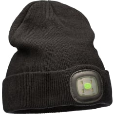 Visiray Beanie musta ladattava LED-pipo