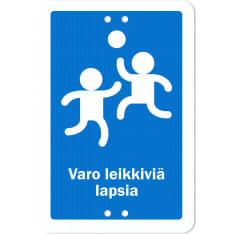 Sekure 2mm 20x30cm aluminum sign "Beware of playing children"