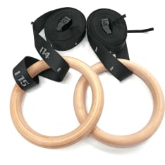 iSport wooden gymnastic rings