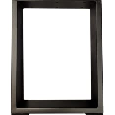 Evella Square metal table legs black