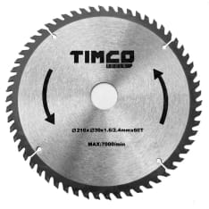 Timco 210x30 60T pyörösahanterä