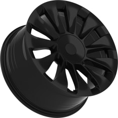 PDW Tesla Model Y Turbine vanne 19x9,5" ET35 satiini musta korroosion kestävä vanne