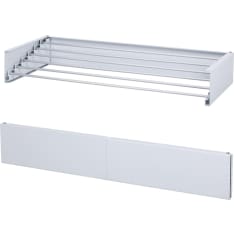 Innlux seinään kiinnitettävä 100 cm design-kuivausteline, matta valkoinen