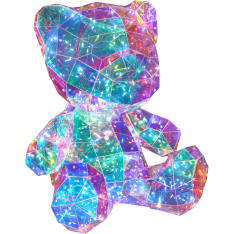 Lumio Lights Magic Bear 40 cm RGB LED-koristevalaisin