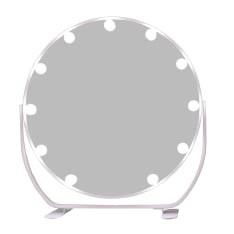 Lumio Lights Desktop round Hollywood adjustable light mirror