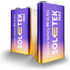 Soletek Max 9 V 2 pcs Alkaline Battery