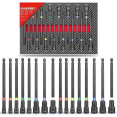 Timco 16-piece long-handled socket set for screwdriver
