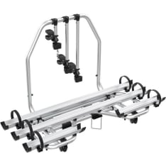 Heed Caravan 3P bike rack on top of the aisle