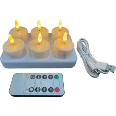 Lumio Lights rechargeable LED-candle 6 pcs