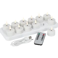 Lumio Lights ladattava LED-tuikku 12 kpl