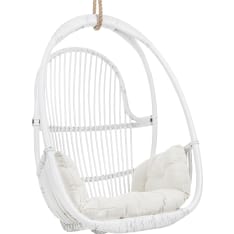 Stylive Tähkä white rattan swing