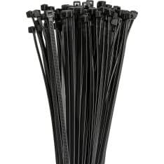 Dunwore 4.8x370 mm black PA66 100 pcs cable tie