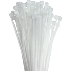 Dunwore 2.5x100 mm white PA66 100 pcs cable tie