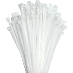 Dunwore 3.6x150 mm white PA66 100 pcs cable tie