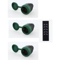 DunWore remote controlled outdoor sockets 3 pcs
