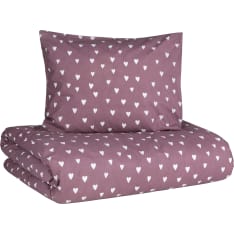 Kotoilu Basic Sydänsade pussilakanasetti