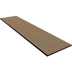 Evella Slim Line oak wood veneer acoustic panel 2650 x 594 mm