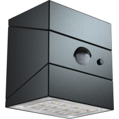 Lumio Lights Solar Versa black wall light with motion sensor