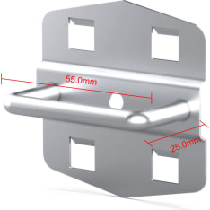 Timco GWS 55mm 5pcs perforated plate clamp hook