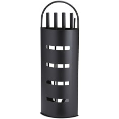 Ainola black 4-piece fireplace tool set