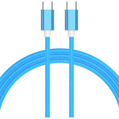 Le-On 2m braided Type-C blue charcing cable
