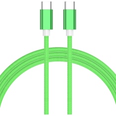 Le-On 2m braided Type-C green charcing cable