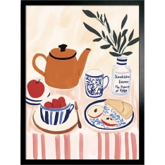 Kotoilu Aamukahvi 30 x 40 cm framed canvas print