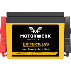 Motorwerk 12V batteryless supercapacitor jump starter