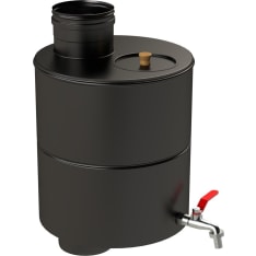 Sawu 19l musta piippuvesisäiliö 115 mm piippuun