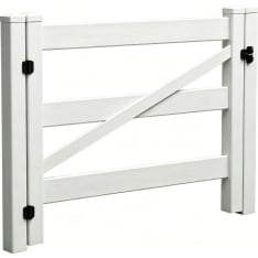 Ranch 183-213 cm tolppien hevosaitauksen yksilehtinen portti